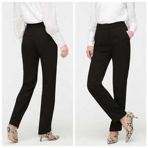 EUC J.Crew Tall New Easy Pant in Matte Crepe, True Black